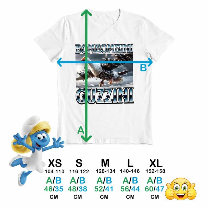 Fashion, accesorii si bijuterii - Copii - Imbracaminte copii - Tricouri copii - Tricou Copii Baieti Bombombini Guzzini Italian Meme Brainrot Brain Rot CoolTrend, alb, marime L Copii - Infinity.ro