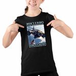 Fashion, accesorii si bijuterii - Copii - Imbracaminte copii - Tricouri copii - Tricou Copii Fete Nuclearo Dinossauro Italian Meme Brainrot Brain Rot CoolTrend, negru, marime S Copii - Infinity.ro