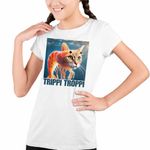 Fashion, accesorii si bijuterii - Copii - Imbracaminte copii - Tricouri copii - Tricou Copii Fete Trippi Troppi  Italian Meme Brainrot Brain Rot CoolTrend, alb, marime XL Copii - Infinity.ro