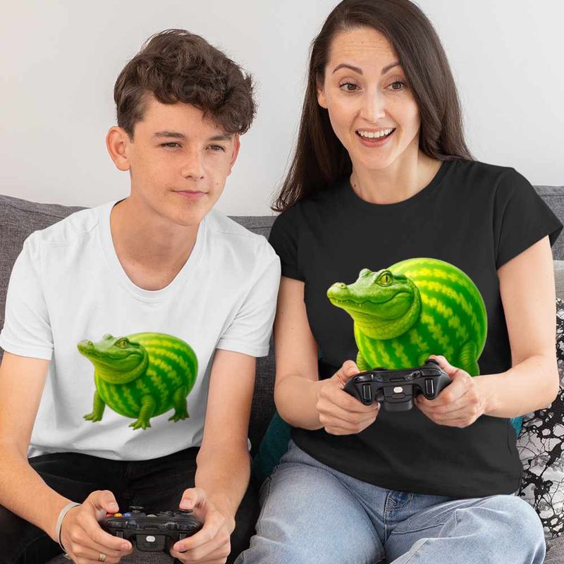 Fashion, accesorii si bijuterii - Copii - Imbracaminte copii - Tricouri copii - Tricou Copii Baieti Glorbo Fruttodrillo Brainrot CoolTrend, negru, marime L Copii - Infinity.ro