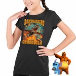Fashion, accesorii si bijuterii - Copii - Imbracaminte copii - Tricouri copii - Tricou Copii Fete Bombadiro Crocodilo Airplane Brainrot Meme CoolTrend, negru, marime L Copii - Infinity.ro