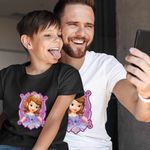 Fashion, accesorii si bijuterii - Copii - Imbracaminte copii - Tricouri copii - Tricou Copii Baieti Printesa Sofia Intai, alb, marime L Copii - Infinity.ro