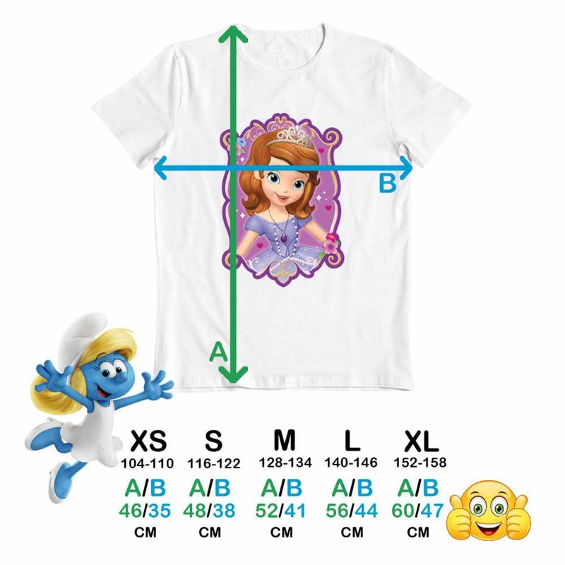 Fashion, accesorii si bijuterii - Copii - Imbracaminte copii - Tricouri copii - Tricou Copii Baieti Printesa Sofia Intai, alb, marime L Copii - Infinity.ro