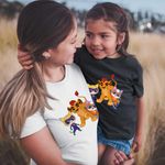 Fashion, accesorii si bijuterii - Copii - Imbracaminte copii - Tricouri copii - Tricou Copii Fete Sclipi Ghem Kion Garda Felina Super Pisicute CoolTrend, alb, marime XS Copii - Infinity.ro