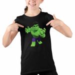 Fashion, accesorii si bijuterii - Copii - Imbracaminte copii - Tricouri copii - Tricou Copii Fete Hulk Paienjenel Marvel CoolTrend, negru, marime XL Copii - Infinity.ro