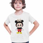 Fashion, accesorii si bijuterii - Copii - Imbracaminte copii - Tricouri copii - Tricou Copii Baieti Labubu Mickey Mouse CoolTrend, alb, marime XS Copii - Infinity.ro