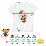 Fashion, accesorii si bijuterii - Copii - Imbracaminte copii - Tricouri copii - Tricou Copii Fete Labubu Mos Craciun CoolTrend, alb, marime XL Copii - Infinity.ro