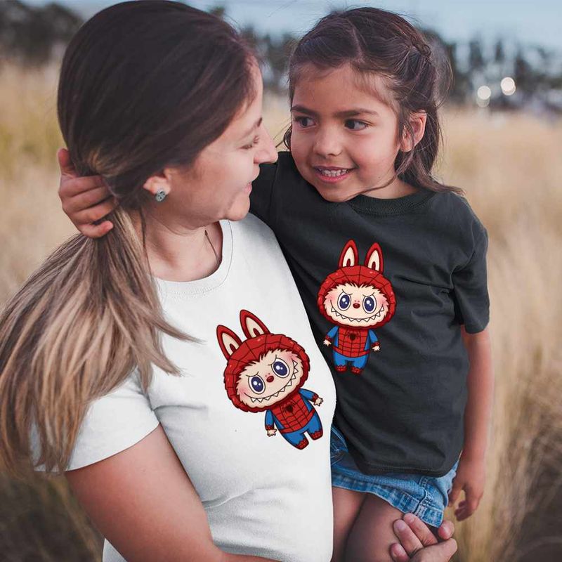 Fashion, accesorii si bijuterii - Copii - Imbracaminte copii - Tricouri copii - Tricou Copii Fete Labubu Spiderman Marvel Spidey Paienjenel CoolTrend, alb, marime XS Copii - Infinity.ro
