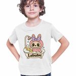 Fashion, accesorii si bijuterii - Copii - Imbracaminte copii - Tricouri copii - Tricou Copii Baieti Labubu Bathroom Cada CoolTrend, alb, marime XL Copii - Infinity.ro