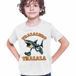 Fashion, accesorii si bijuterii - Copii - Imbracaminte copii - Tricouri copii - Tricou Copii Baieti Tralalero Tralala Italian Meme Brainrot Brain Rot CoolTrend, alb, marime XS Copii - Infinity.ro