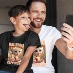 Fashion, accesorii si bijuterii - Copii - Imbracaminte copii - Tricouri copii - Tricou Copii Baieti Ballerina Cappuccina Italian Meme Brainrot Brain Rot CoolTrend, alb, marime L Copii - Infinity.ro