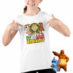 Fashion, accesorii si bijuterii - Copii - Imbracaminte copii - Tricouri copii - Tricou Copii Fete Italian Patapim Sahur Ballerina Brainrot Brain Rot CoolTrend, alb, marime M Copii - Infinity.ro