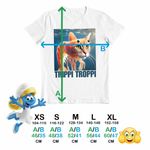 Fashion, accesorii si bijuterii - Copii - Imbracaminte copii - Tricouri copii - Tricou Copii Baieti Trippi Troppi  Italian Meme Brainrot Brain Rot CoolTrend, alb, marime XS Copii - Infinity.ro
