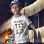 Fashion, accesorii si bijuterii - Copii - Imbracaminte copii - Tricouri copii - Tricou Copii Baieti Tralalero Crocodilo Sahur Cappucino Italian Meme Brainrot Brain Rot CoolTrend, alb, marime S Copii - Infinity.ro