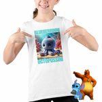 Fashion, accesorii si bijuterii - Copii - Imbracaminte copii - Tricouri copii - Tricou Copii Fete Blueberrinni Octopussini Italian Meme Brainrot Brain Rot CoolTrend, alb, marime XS Copii - Infinity.ro
