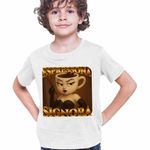 Fashion, accesorii si bijuterii - Copii - Imbracaminte copii - Tricouri copii - Tricou Copii Baieti Espressona Signora Brainrot Brain Rot CoolTrend, alb, marime XS Copii - Infinity.ro