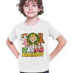 Fashion, accesorii si bijuterii - Copii - Imbracaminte copii - Tricouri copii - Tricou Copii Baieti Italian Patapim Sahur Ballerina Brainrot Brain Rot CoolTrend, alb, marime L Copii - Infinity.ro