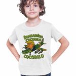 Fashion, accesorii si bijuterii - Copii - Imbracaminte copii - Tricouri copii - Tricou Copii Baieti Cocodilo Donald Trump Brainrot Brain Rot CoolTrend, alb, marime XS Copii - Infinity.ro