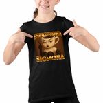 Fashion, accesorii si bijuterii - Copii - Imbracaminte copii - Tricouri copii - Tricou Copii Fete Espressona Signora Brainrot Brain Rot CoolTrend, negru, marime XS Copii - Infinity.ro