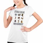 Fashion, accesorii si bijuterii - Copii - Imbracaminte copii - Tricouri copii - Tricou Copii Fete Tralalero Crocodilo Sahur Cappucino Italian Meme Brainrot Brain Rot CoolTrend, alb, marime S Copii - Infinity.ro