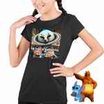 Fashion, accesorii si bijuterii - Copii - Imbracaminte copii - Tricouri copii - Tricou Copii Fete Vaca Saturno Saturnita Italian Meme Brainrot Brain Rot CoolTrend, negru, marime M Copii - Infinity.ro
