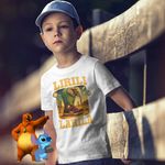 Fashion, accesorii si bijuterii - Copii - Imbracaminte copii - Tricouri copii - Tricou Copii Baieti Lirili Larila Brainrot CoolTrend, alb, marime M Copii - Infinity.ro