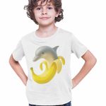 Fashion, accesorii si bijuterii - Copii - Imbracaminte copii - Tricouri copii - Tricou Copii Baieti Funny Italian Meme Brainrot Italian CoolTrend, alb, marime XS Copii - Infinity.ro