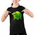 Fashion, accesorii si bijuterii - Copii - Imbracaminte copii - Tricouri copii - Tricou Copii Fete Glorbo Fruttodrillo Brainrot CoolTrend, negru, marime XS Copii - Infinity.ro