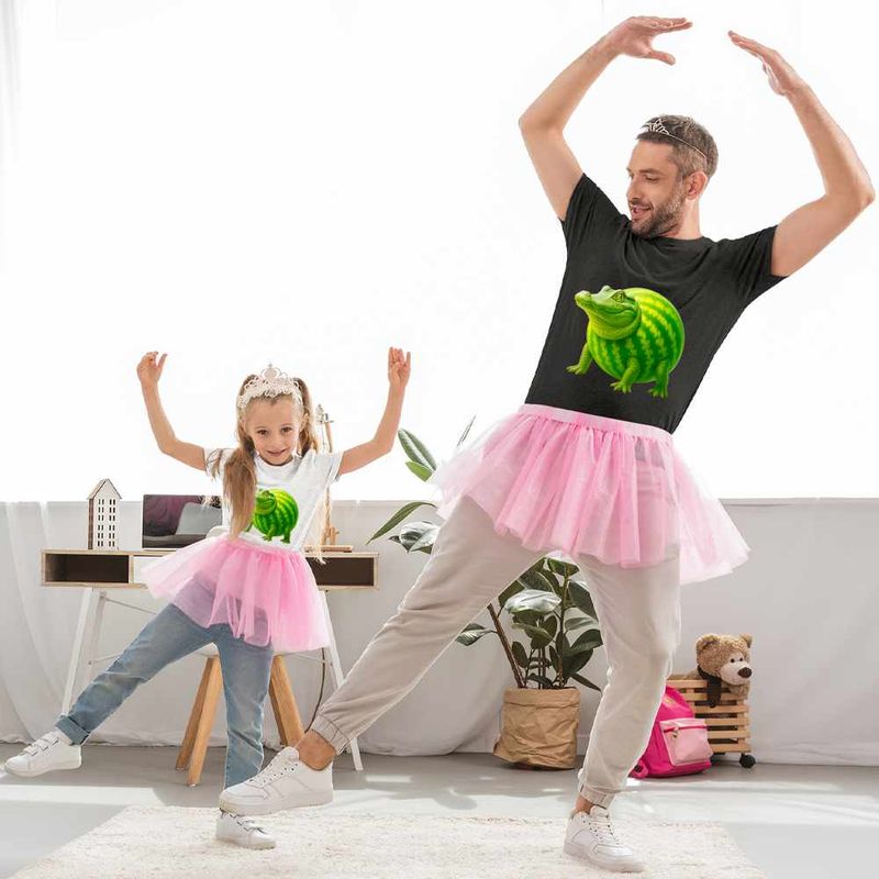 Fashion, accesorii si bijuterii - Copii - Imbracaminte copii - Tricouri copii - Tricou Copii Fete Glorbo Fruttodrillo Brainrot CoolTrend, negru, marime XS Copii - Infinity.ro