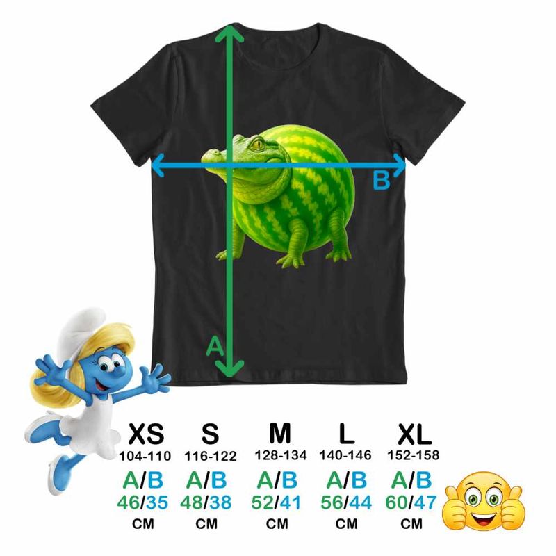 Fashion, accesorii si bijuterii - Copii - Imbracaminte copii - Tricouri copii - Tricou Copii Fete Glorbo Fruttodrillo Brainrot CoolTrend, negru, marime XS Copii - Infinity.ro