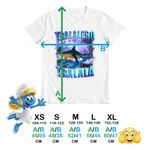 Fashion, accesorii si bijuterii - Copii - Imbracaminte copii - Tricouri copii - Tricou Copii Baieti Shark Tralalero Tralala Brainrot Meme CoolTrend, alb, marime S Copii - Infinity.ro