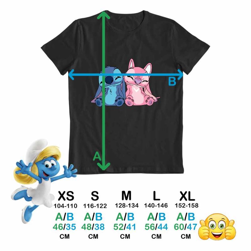 Fashion, accesorii si bijuterii - Copii - Imbracaminte copii - Tricouri copii - Tricou Copii Baieti Stitch Angel Experiment CoolTrend, negru, marime XL Copii - Infinity.ro