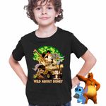 Fashion, accesorii si bijuterii - Copii - Imbracaminte copii - Tricouri copii - Tricou Copii Baieti Minnie Wild Disney Safari CoolTrend, negru, marime XL Copii - Infinity.ro