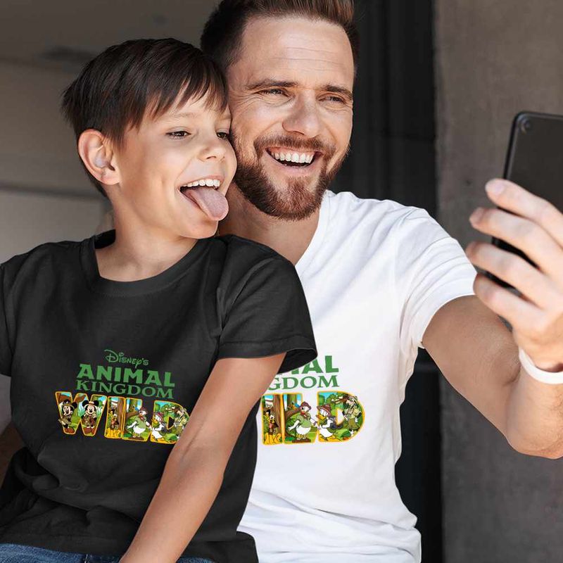 Fashion, accesorii si bijuterii - Copii - Imbracaminte copii - Tricouri copii - Tricou Copii Baieti Disney Animal Kingdom Wild CoolTrend, alb, marime XS Copii - Infinity.ro