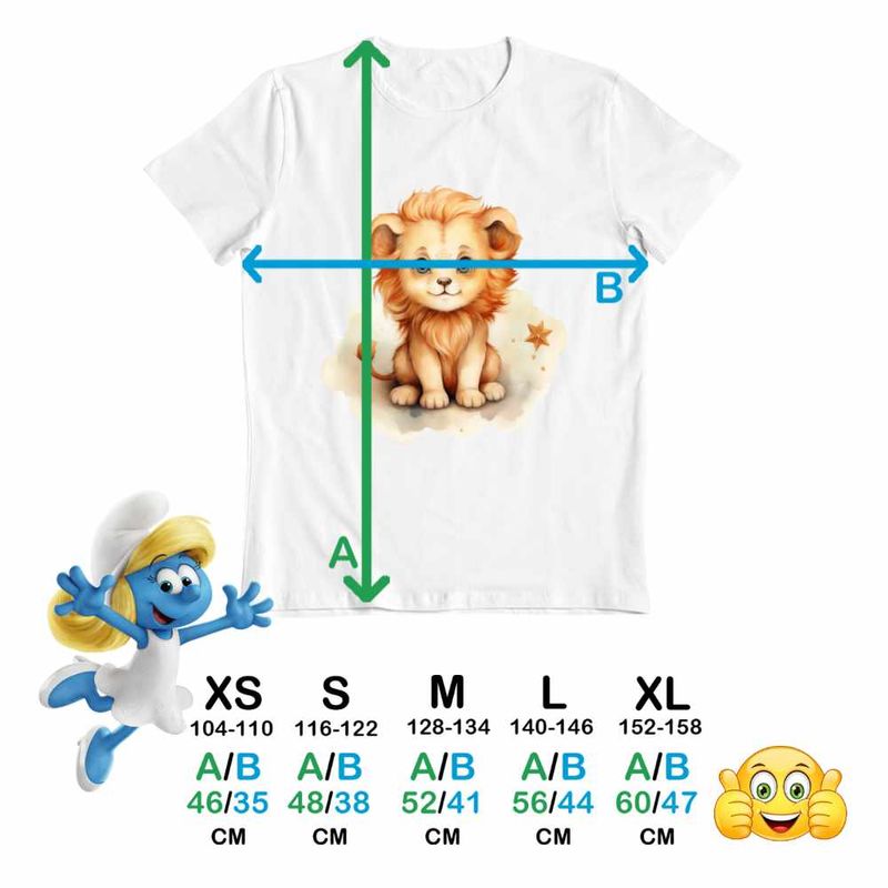 Fashion, accesorii si bijuterii - Copii - Imbracaminte copii - Tricouri copii - Tricou Copii Fete Leu Baby Zodiac Horoscop Leo Astrologie CoolTrend, alb, marime L Copii - Infinity.ro