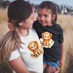 Fashion, accesorii si bijuterii - Copii - Imbracaminte copii - Tricouri copii - Tricou Copii Fete Leu Baby Zodiac Horoscop Leo Astrologie CoolTrend, alb, marime L Copii - Infinity.ro