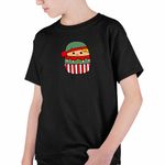 Fashion, accesorii si bijuterii - Copii - Imbracaminte copii - Tricouri copii - Tricou Copii Baieti Squishmallows Spiridus Mos Craciun CoolTrend, negru, marime S Copii - Infinity.ro