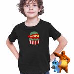 Fashion, accesorii si bijuterii - Copii - Imbracaminte copii - Tricouri copii - Tricou Copii Baieti Squishmallows Spiridus Mos Craciun CoolTrend, negru, marime S Copii - Infinity.ro