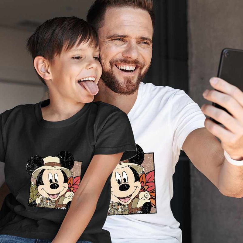 Fashion, accesorii si bijuterii - Copii - Imbracaminte copii - Tricouri copii - Tricou Copii Baieti Mickey Mouse Safari Get Wild CoolTrend, alb, marime M Copii - Infinity.ro
