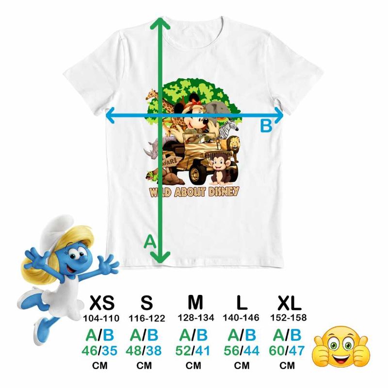 Fashion, accesorii si bijuterii - Copii - Imbracaminte copii - Tricouri copii - Tricou Copii Fete Minnie Wild Disney Safari CoolTrend, alb, marime S Copii - Infinity.ro
