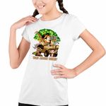 Fashion, accesorii si bijuterii - Copii - Imbracaminte copii - Tricouri copii - Tricou Copii Fete Minnie Wild Disney Safari CoolTrend, alb, marime S Copii - Infinity.ro