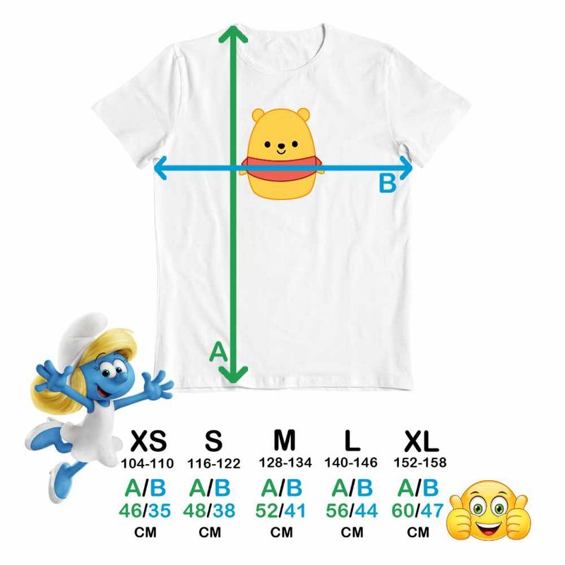 Fashion, accesorii si bijuterii - Copii - Imbracaminte copii - Tricouri copii - Tricou Copii Baieti Squishmallows Winnie the Pooh Ursulet CoolTrend, alb, marime XL Copii - Infinity.ro