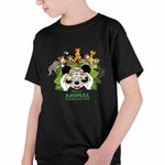 Fashion, accesorii si bijuterii - Copii - Imbracaminte copii - Tricouri copii - Tricou Copii Baieti Mickey Mouse in Africa CoolTrend, negru, marime S Copii - Infinity.ro