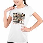 Fashion, accesorii si bijuterii - Copii - Imbracaminte copii - Tricouri copii - Tricou Copii Fete Disney Africa Animal Kingdom CoolTrend, alb, marime XS Copii - Infinity.ro