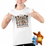 Fashion, accesorii si bijuterii - Copii - Imbracaminte copii - Tricouri copii - Tricou Copii Fete Disney Africa Animal Kingdom CoolTrend, alb, marime XS Copii - Infinity.ro