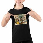 Fashion, accesorii si bijuterii - Copii - Imbracaminte copii - Tricouri copii - Tricou Copii Fete Mickey Mouse I Love Africa CoolTrend, negru, marime L Copii - Infinity.ro