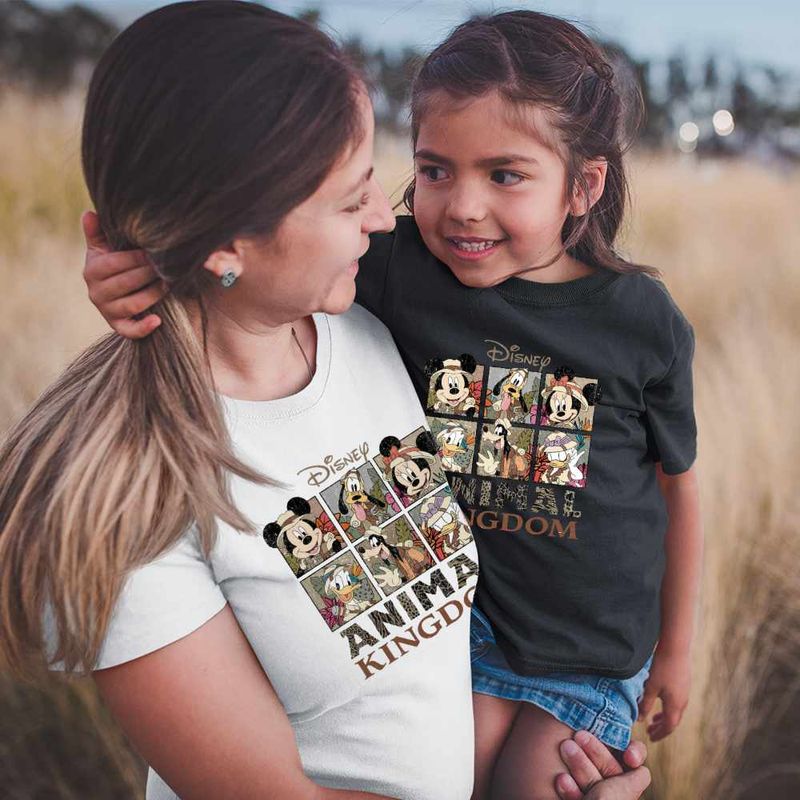 Fashion, accesorii si bijuterii - Copii - Imbracaminte copii - Tricouri copii - Tricou Copii Fete Disney Africa Animal Kingdom CoolTrend, alb, marime XS Copii - Infinity.ro
