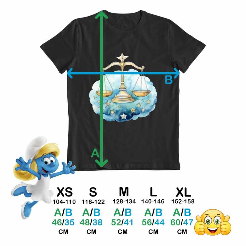 Fashion, accesorii si bijuterii - Copii - Imbracaminte copii - Tricouri copii - Tricou Copii Baieti Balanta Baby Zodiac Horoscop Libra Astrologie CoolTrend, negru, marime XL Copii - Infinity.ro