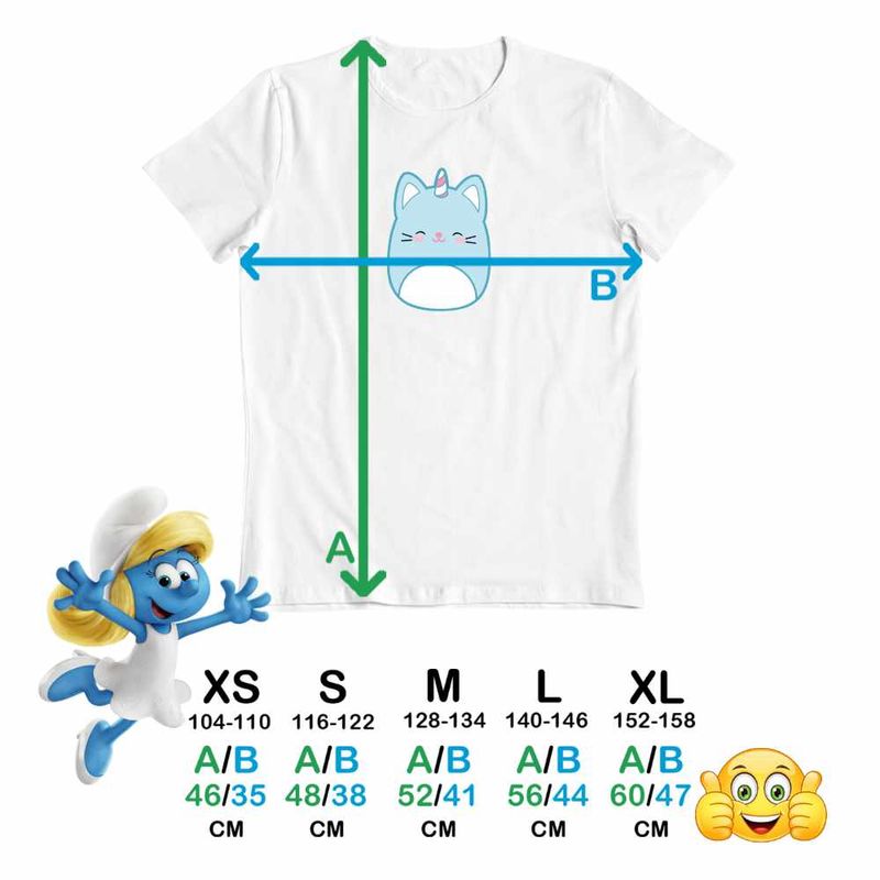 Fashion, accesorii si bijuterii - Copii - Imbracaminte copii - Tricouri copii - Tricou Copii Baieti Squishmallows Unicorn CoolTrend, alb, marime M Copii - Infinity.ro