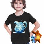 Fashion, accesorii si bijuterii - Copii - Imbracaminte copii - Tricouri copii - Tricou Copii Baieti Varsator Baby Zodiac Horoscop Aquarius Astrologie CoolTrend, negru, marime XS Copii - Infinity.ro